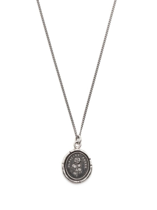 Sterling Silver Slow Down Talisman Necklace