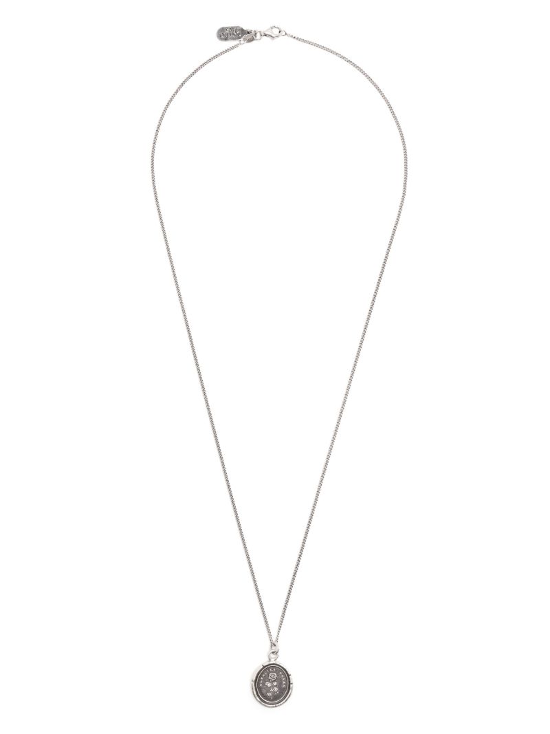 Sterling Silver Slow Down Talisman Necklace