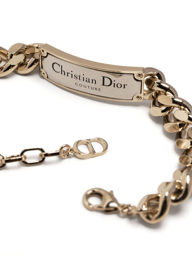 Gold-tone Curb Chain Bracelet