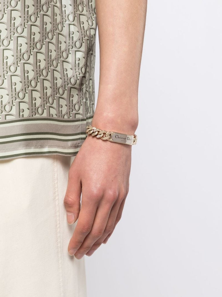 Gold-tone Curb Chain Bracelet