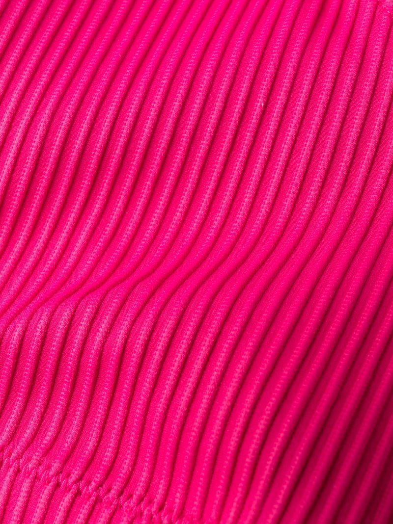Pink Kamala PlissÃ_x0083_Â© Bikini Top