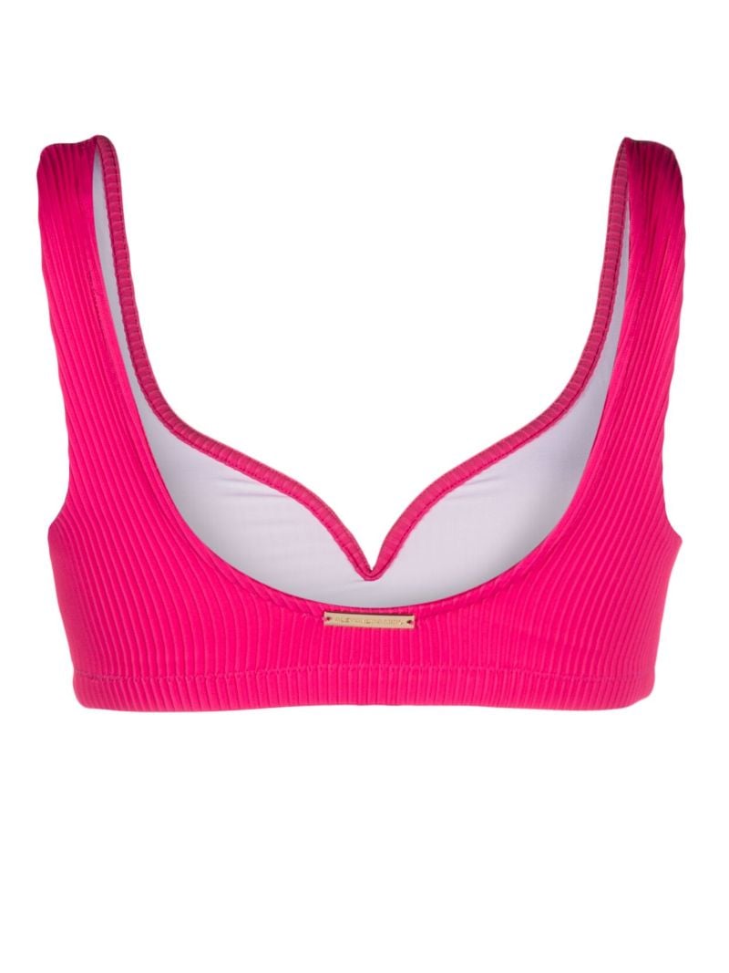 Pink Kamala PlissÃ_x0083_Â© Bikini Top