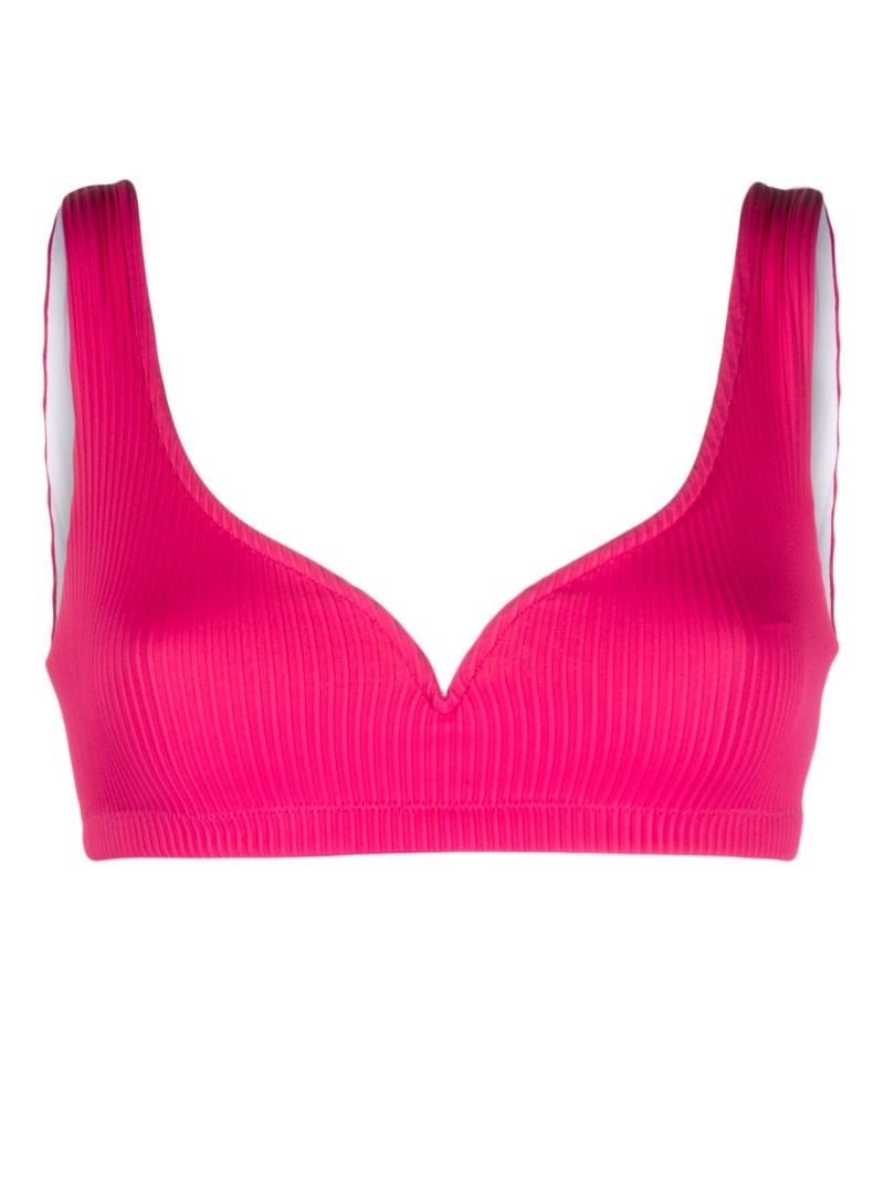 Pink Kamala PlissÃ_x0083_Â© Bikini Top