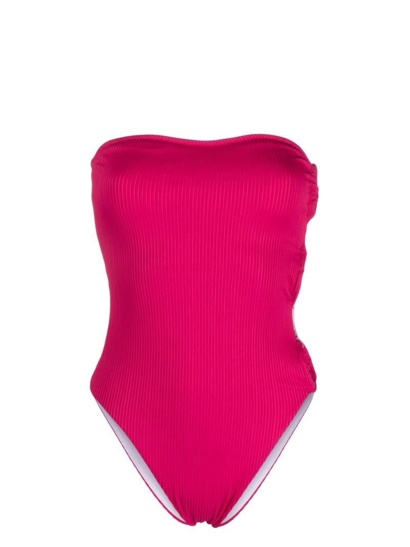 Pink Rosa Ring-embellishment PlissÃ_x0083_Â© Swimsuit