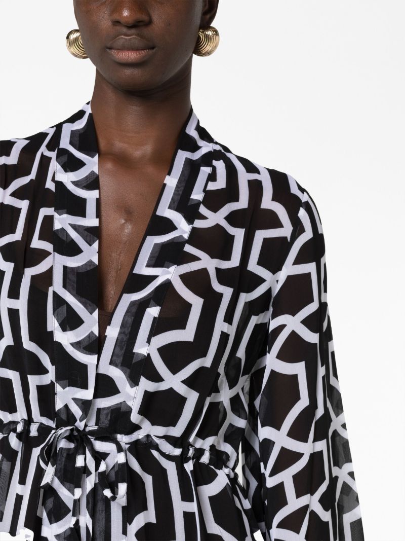Black Betty Printed Kaftan Dress