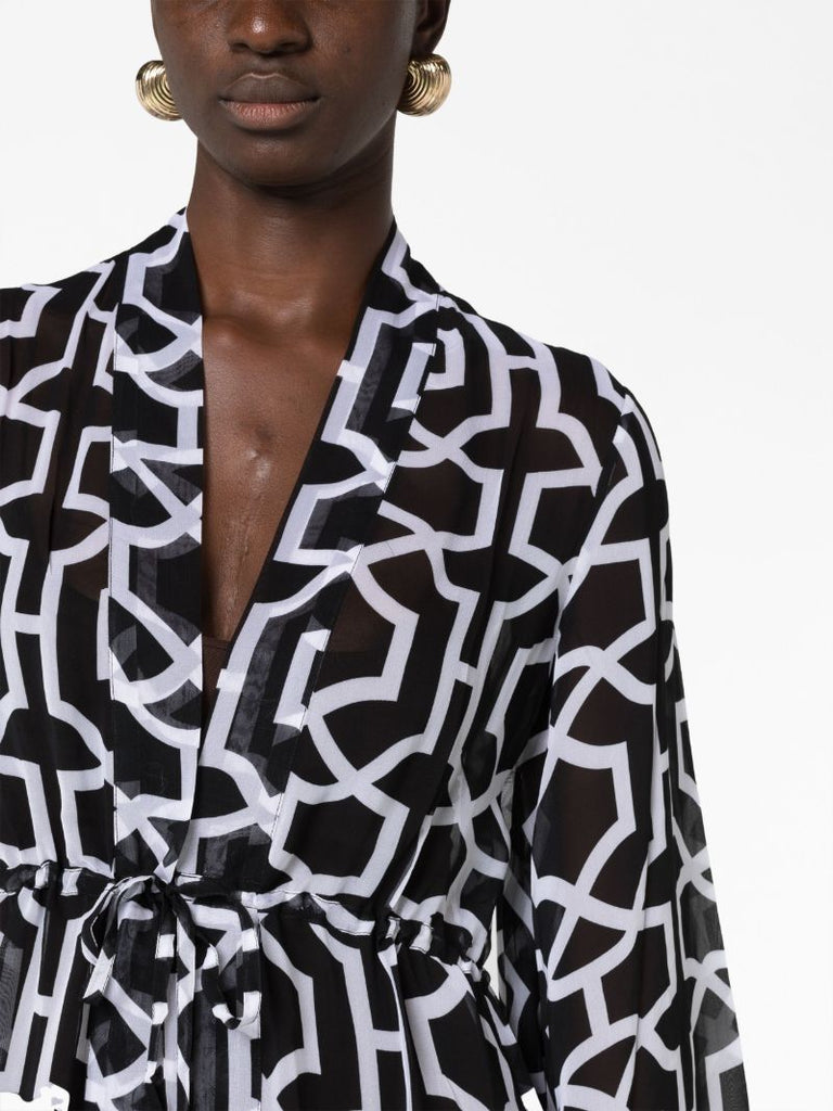 Black Betty Printed Kaftan Dress