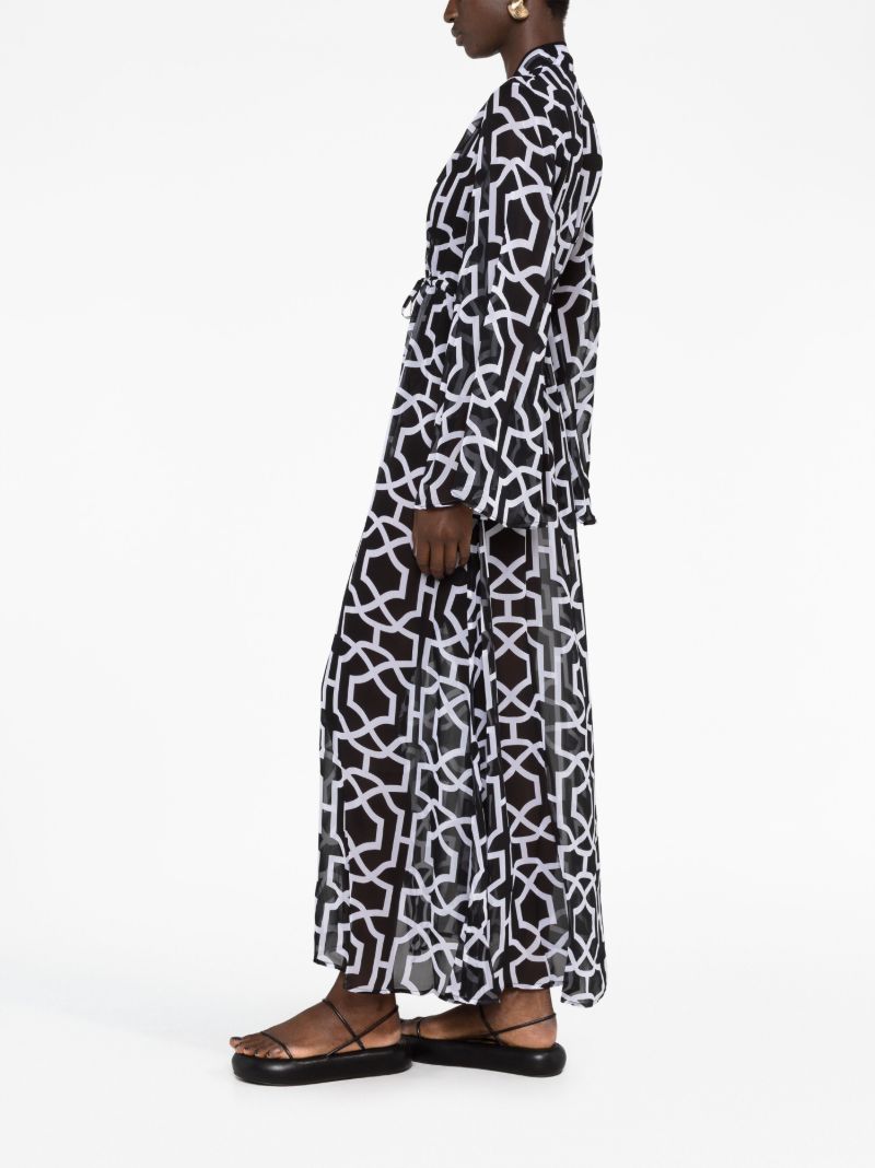 Black Betty Printed Kaftan Dress