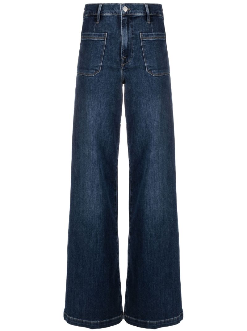 Blue Le Bardot Wide-leg Jeans