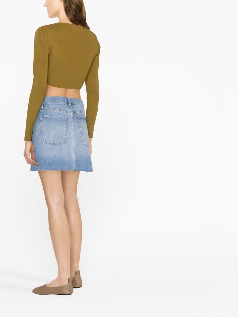 Blue Le High 'n' Tight A-line Denim Skirt