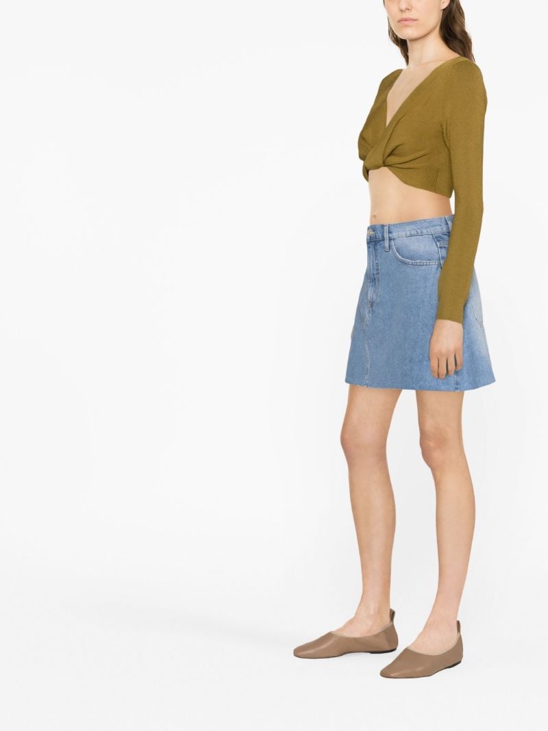 Blue Le High 'n' Tight A-line Denim Skirt