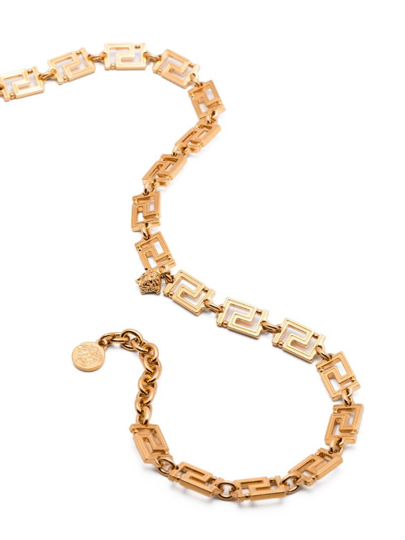 Gold-tone Greca Chain Necklace