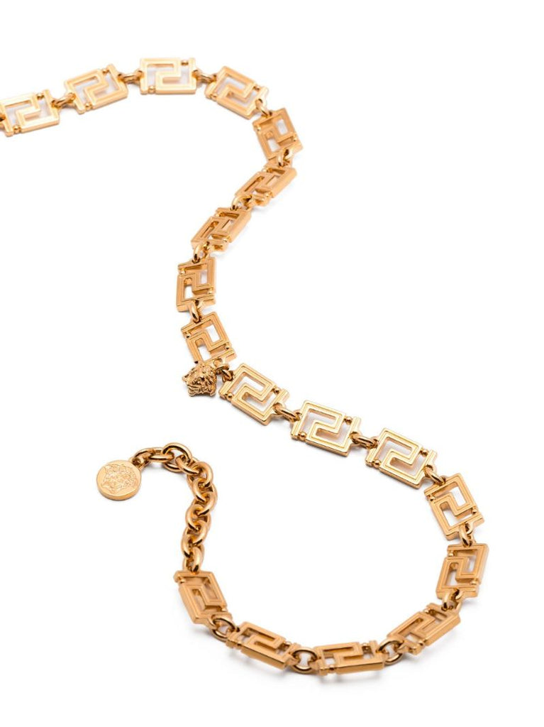 Gold-tone Greca Chain Necklace
