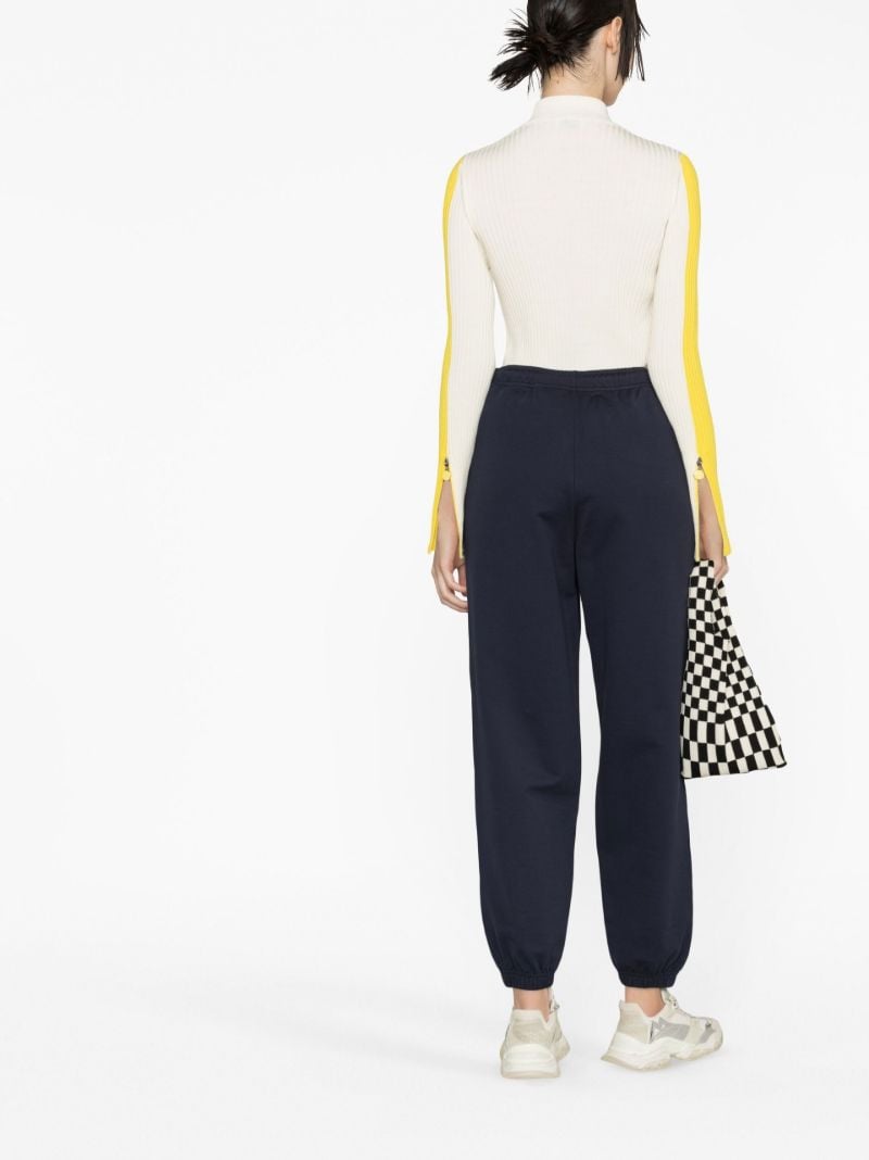 Blue Logo-patch Cotton Track Pants