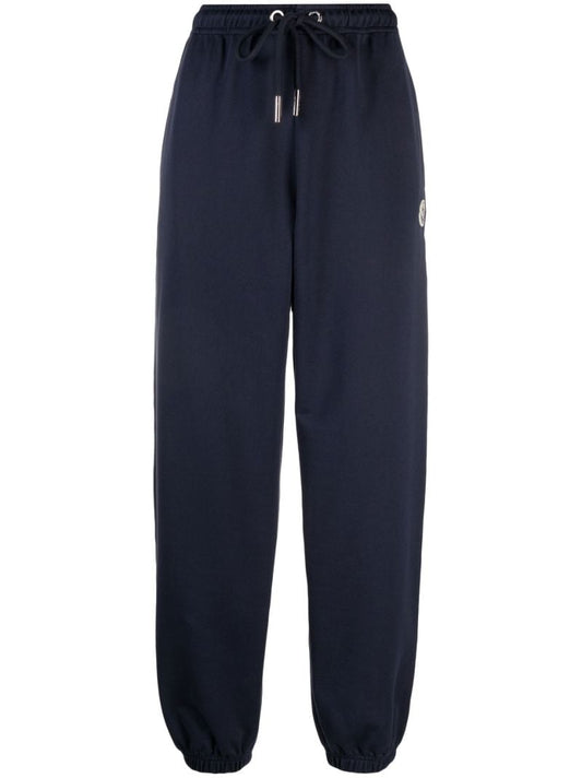 Blue Logo-patch Cotton Track Pants