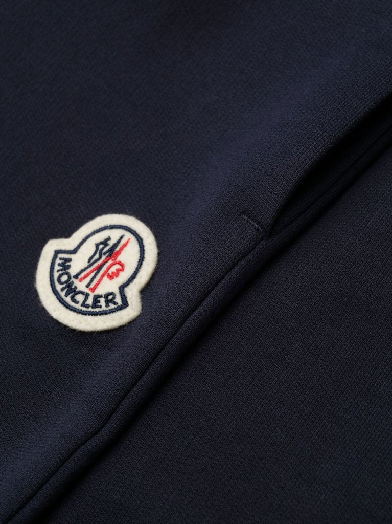 Blue Logo-patch Cotton Track Pants