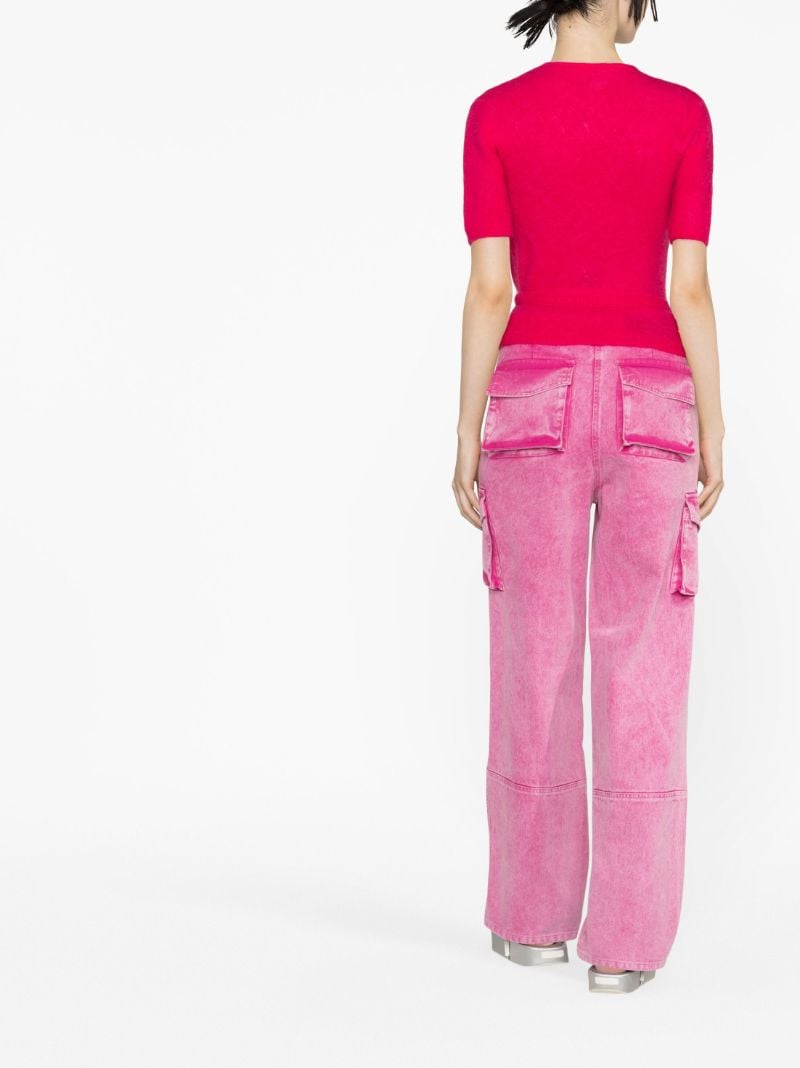 Pink Cut-out Wrap Top