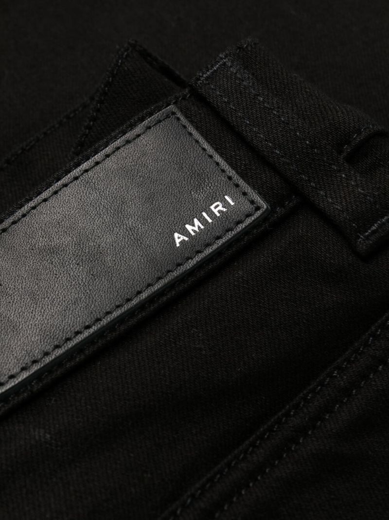 Black Thrasher Ripped Skinny Trousers