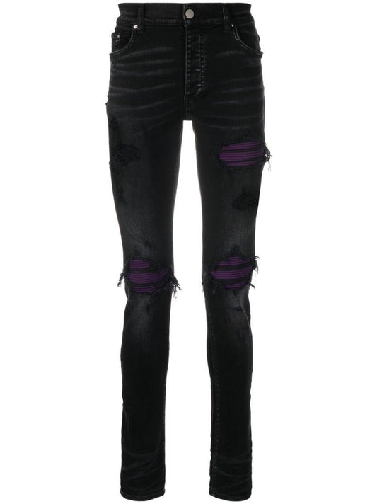 Black Distressed Skinny Jeans
