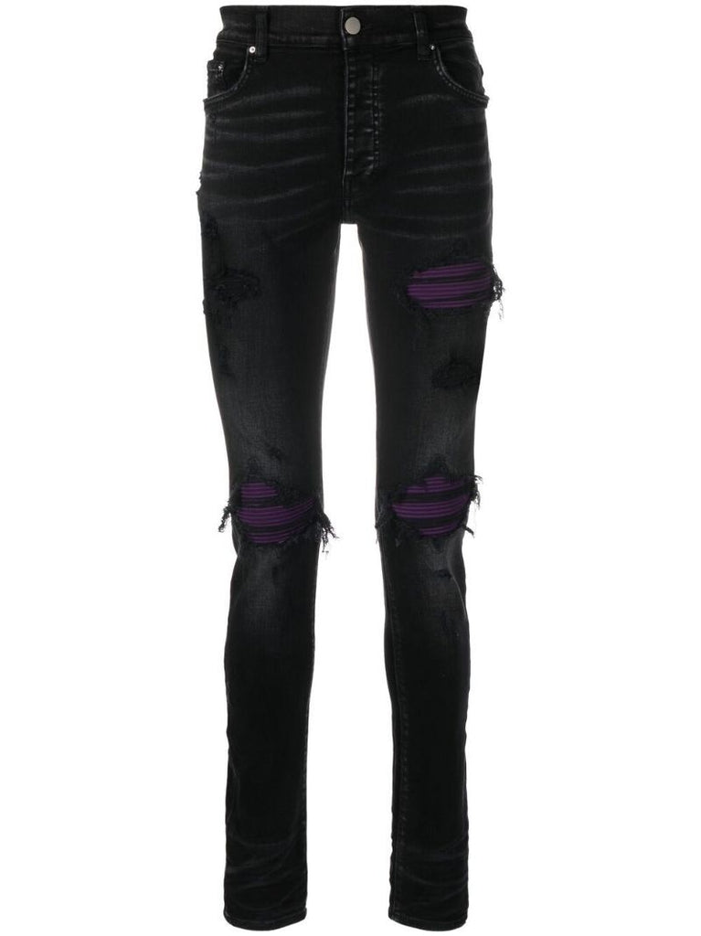 Black Distressed Skinny Jeans