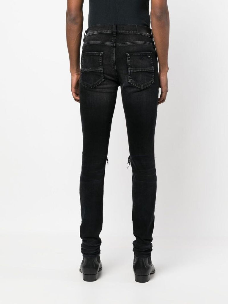 Black Distressed Skinny Jeans