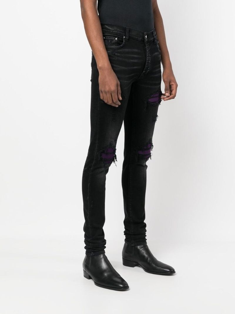 Black Distressed Skinny Jeans