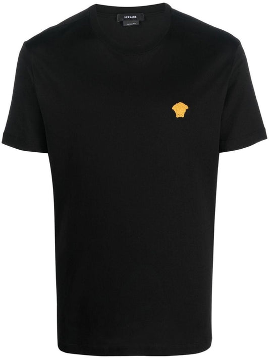 Black Medusa Embroidered T-shirt