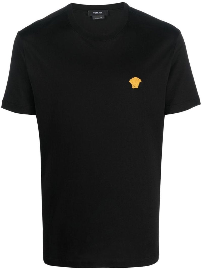Black Medusa Embroidered T-shirt