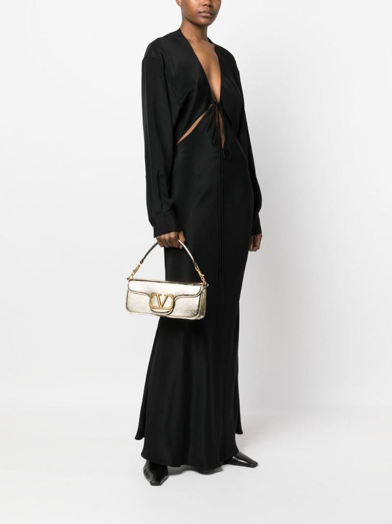 Gold LocÃ_x0083_Â² Leather Shoulder Bag