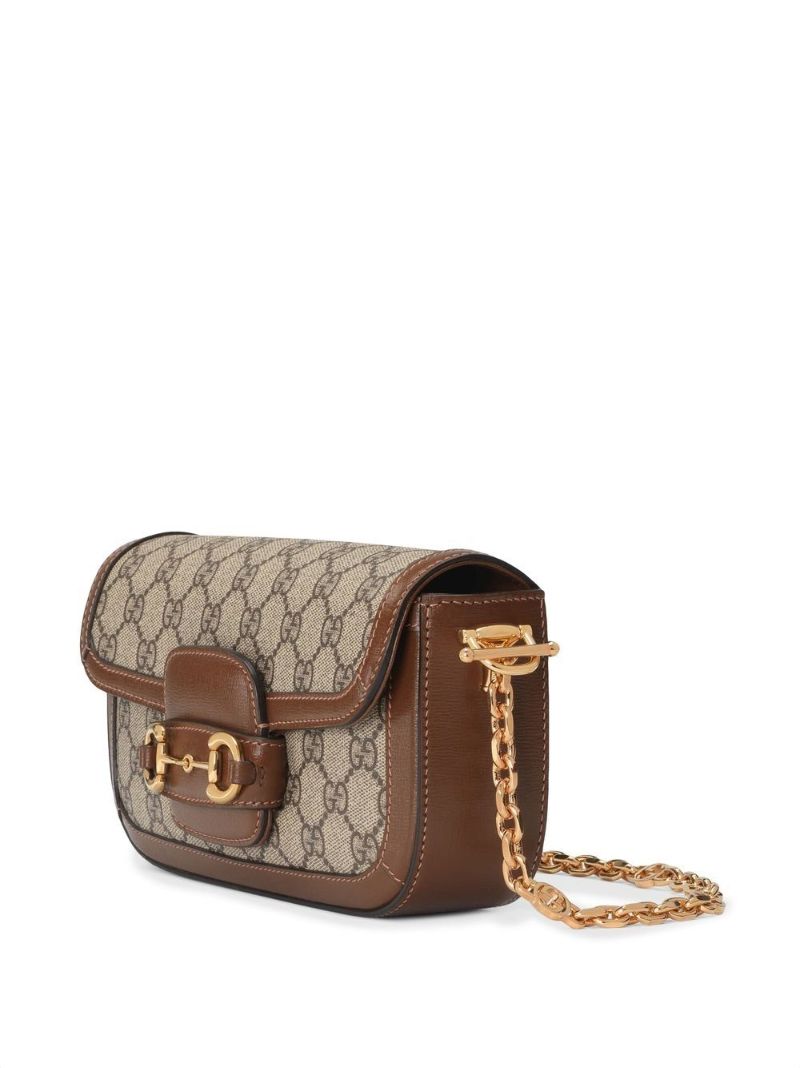 Neutral Mini Horsebit 1955 Shoulder Bag
