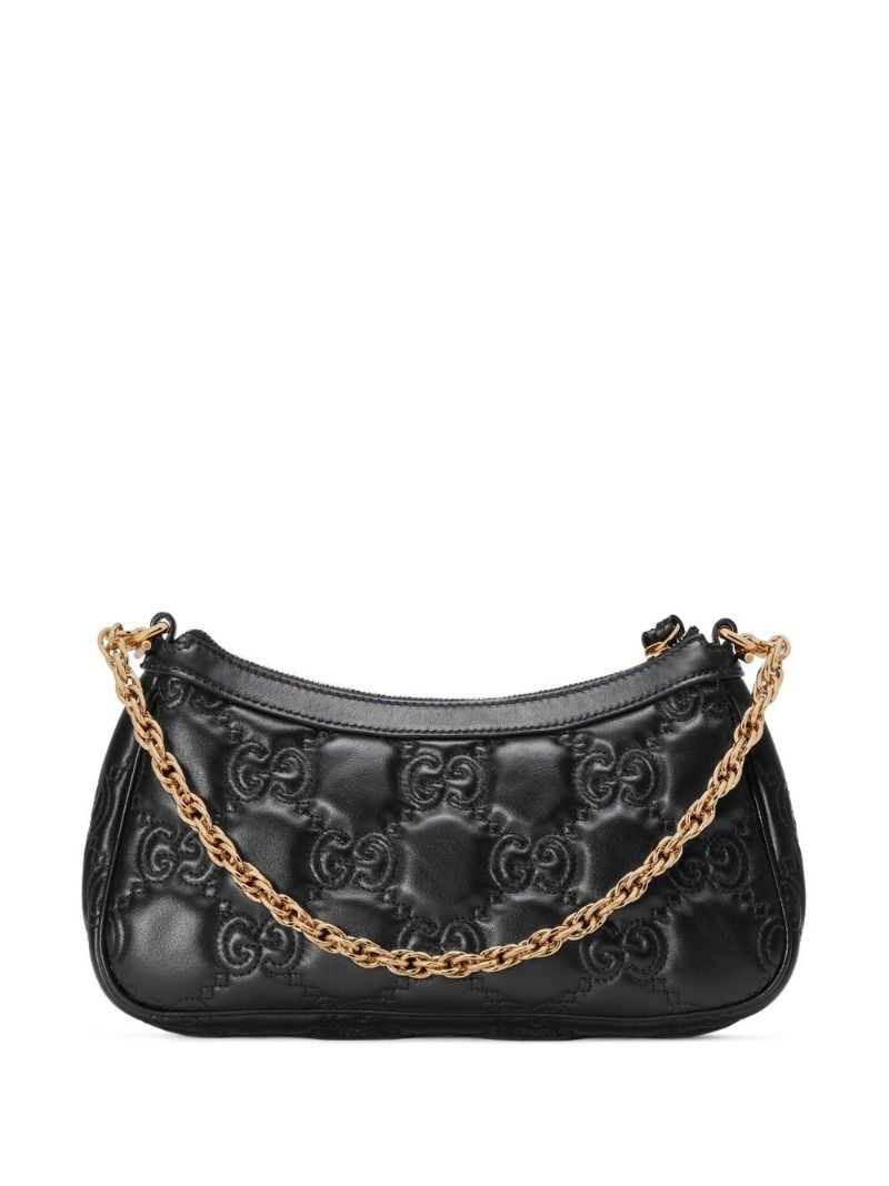 Black Gg MatelassÃ_x0083_Â© Leather Shoulder Bag