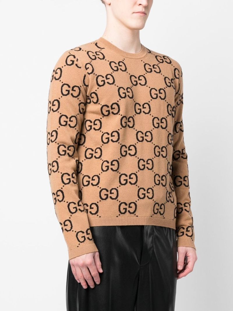Neutral Gg Wool Sweater