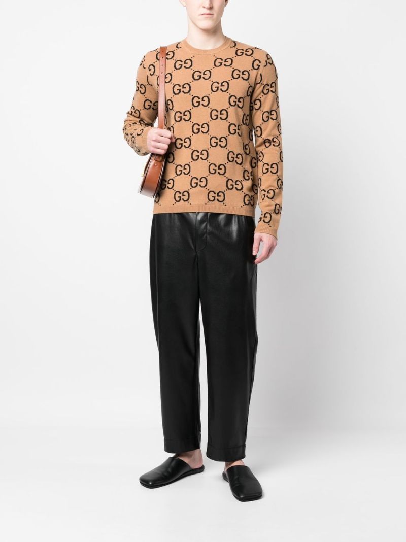 Neutral Gg Wool Sweater