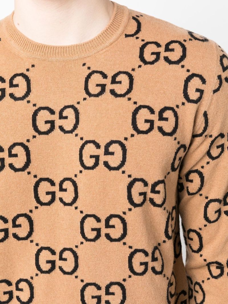 Neutral Gg Wool Sweater