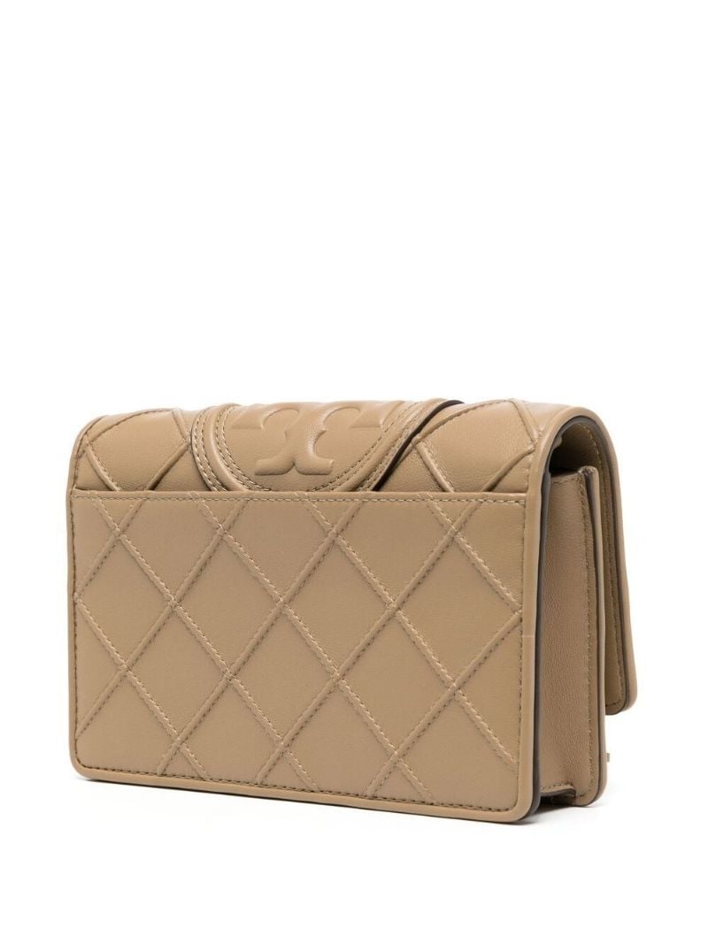 Neutral Fleming Leather Cross Body Bag