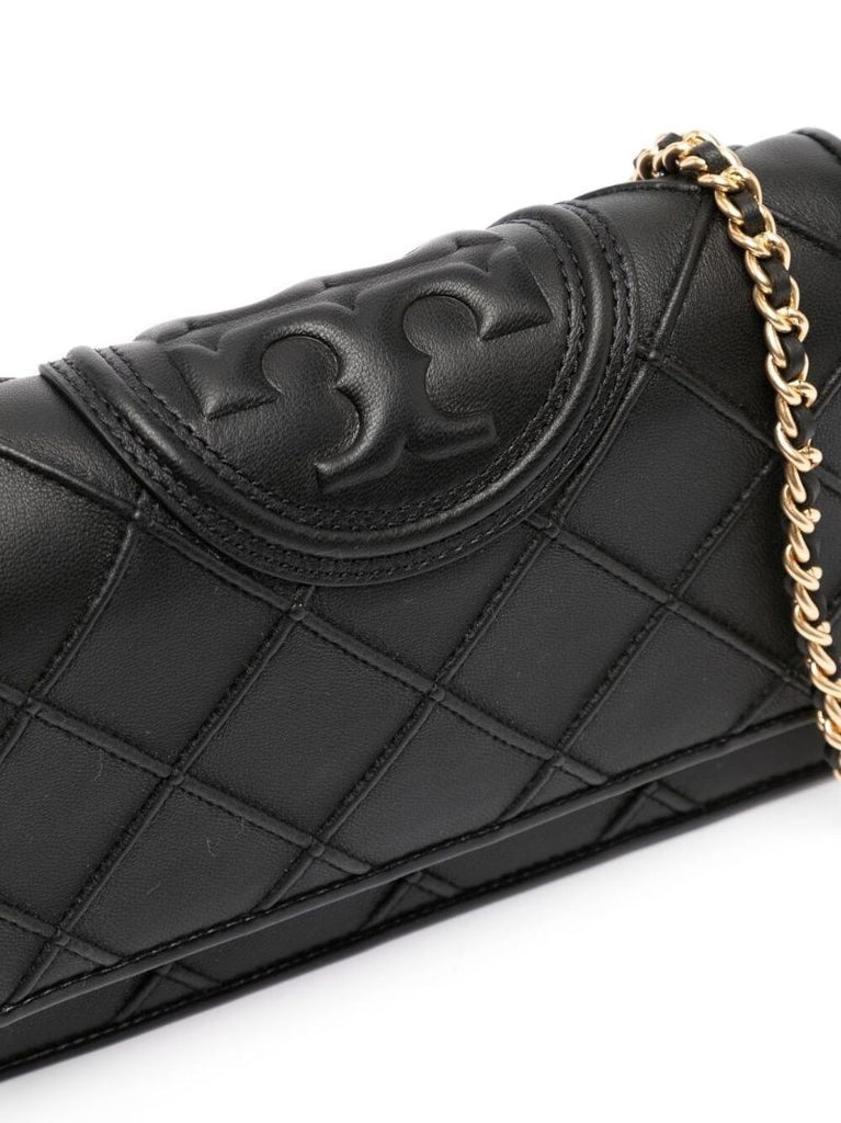 Black Fleming Quilted Leather Purse