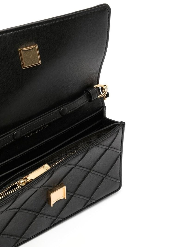 Black Fleming Quilted Leather Purse