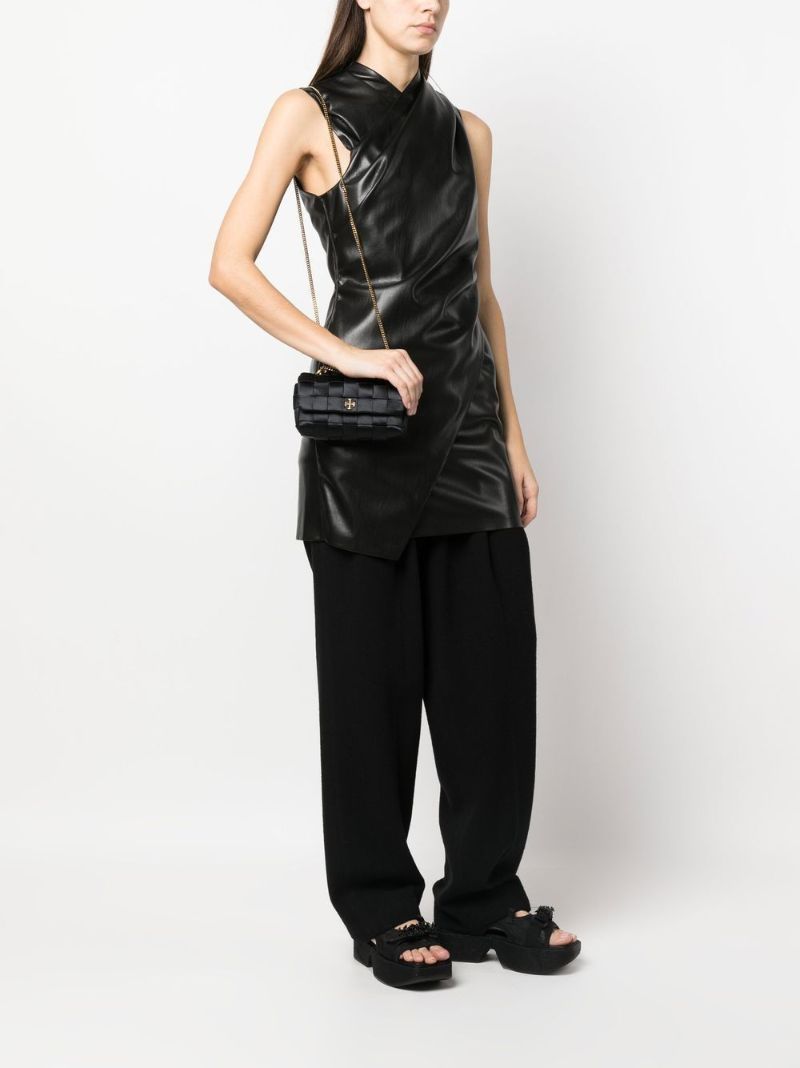 Black Mini Kira Woven Bag