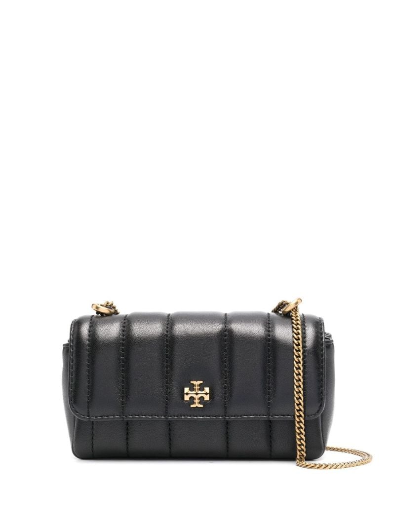 Black Kira Mini Quilted Leather Shoulder Bag