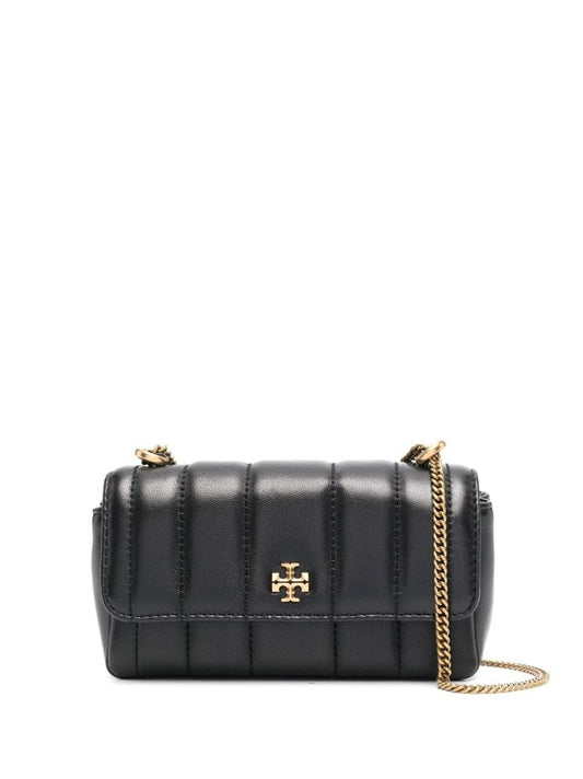 Black Kira Mini Quilted Leather Shoulder Bag