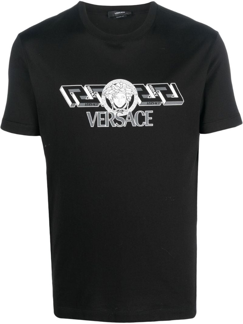 Black Logo Print T-shirt