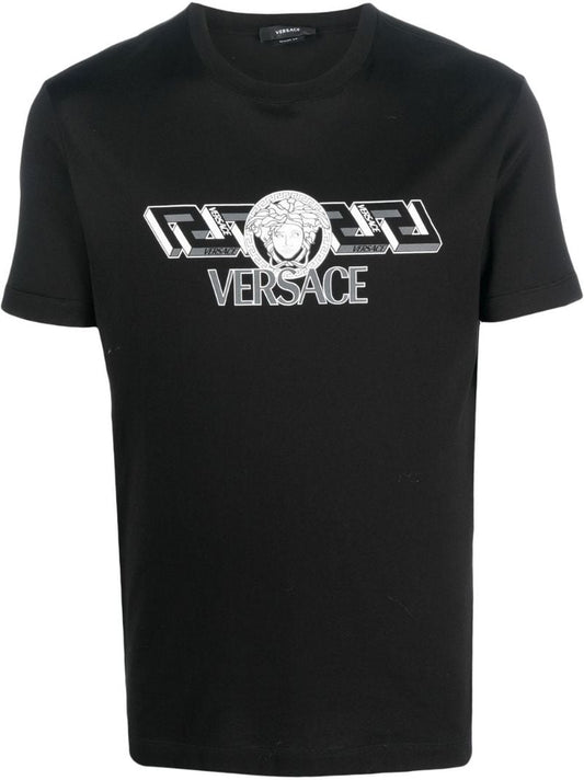 Black Logo Print T-shirt