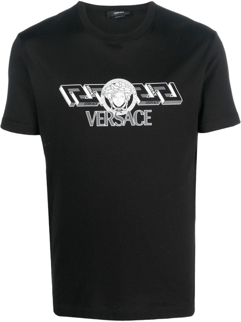 Black Logo Print T-shirt