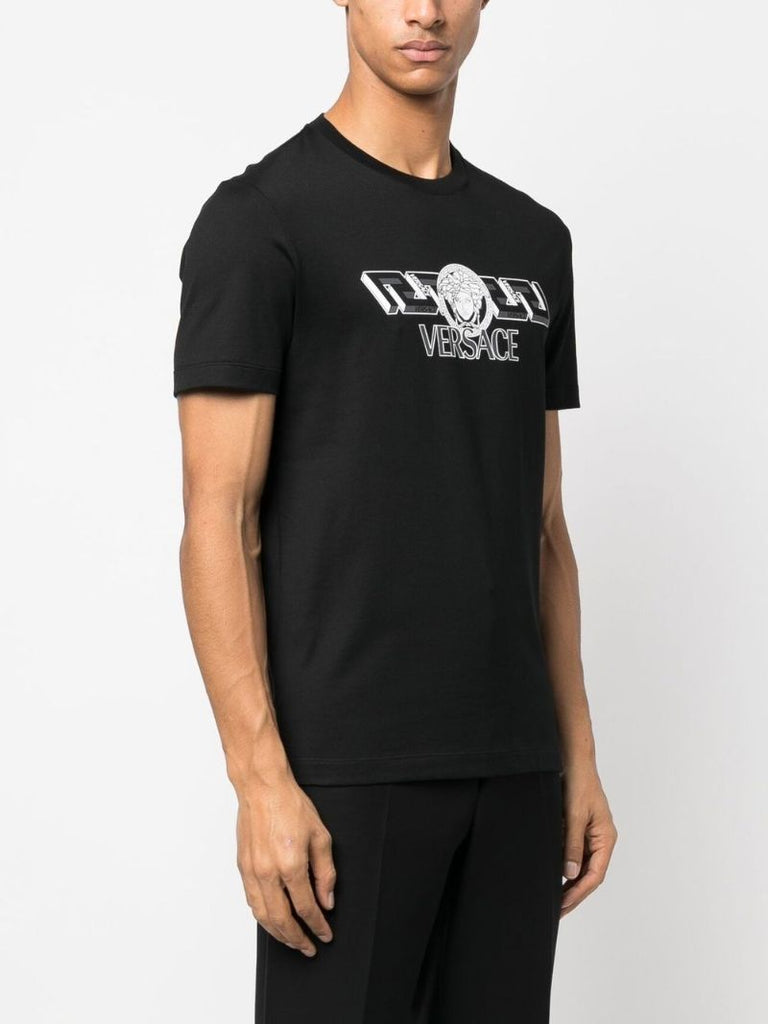 Black Logo Print T-shirt