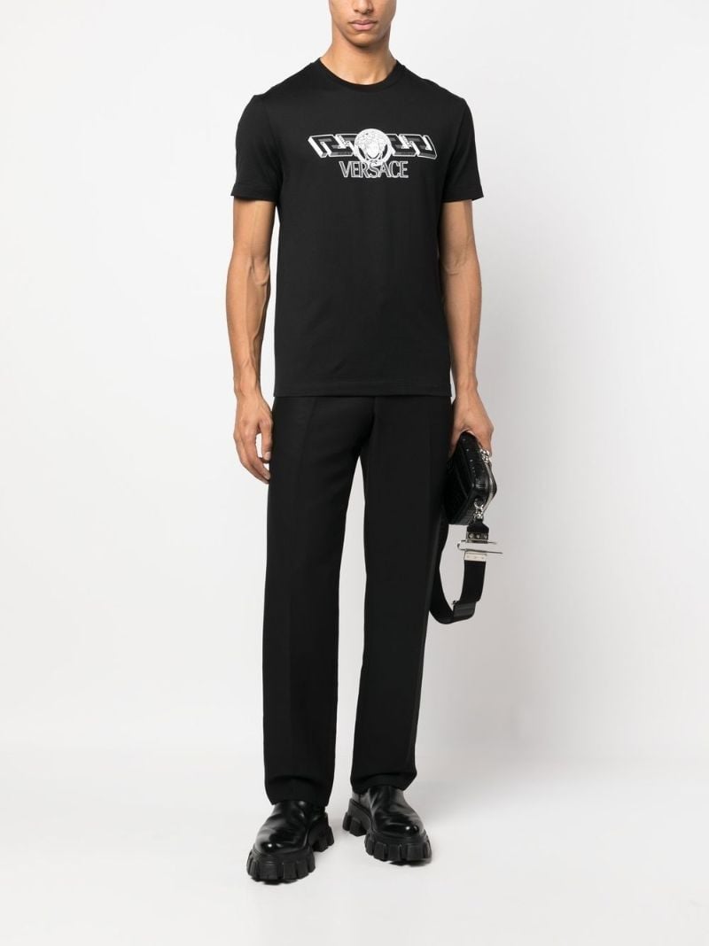 Black Logo Print T-shirt