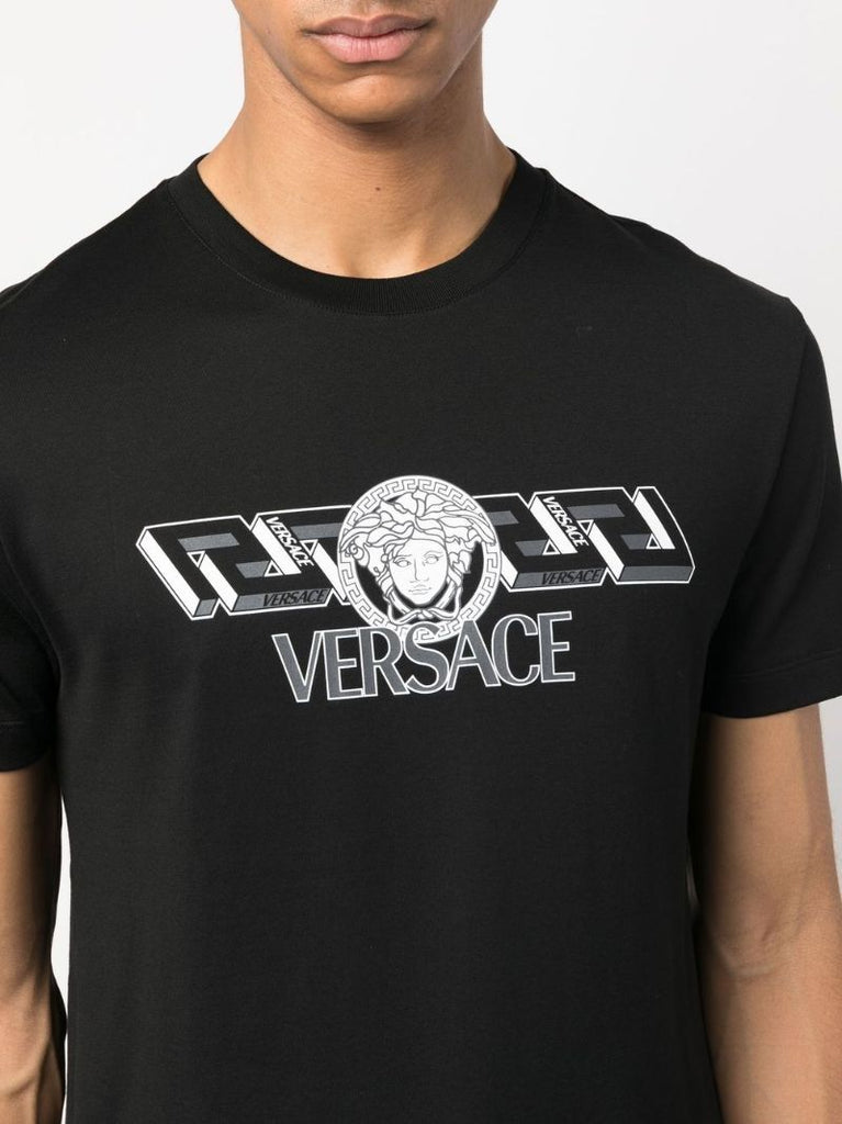Black Logo Print T-shirt