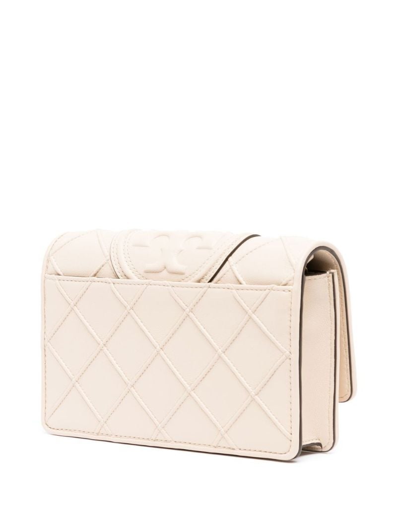 Neutral Fleming Leather Cross Body Bag