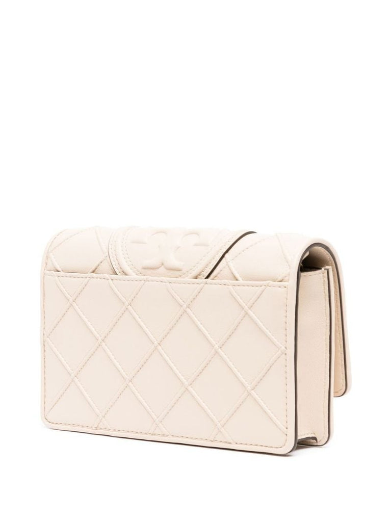 Neutral Fleming Leather Cross Body Bag