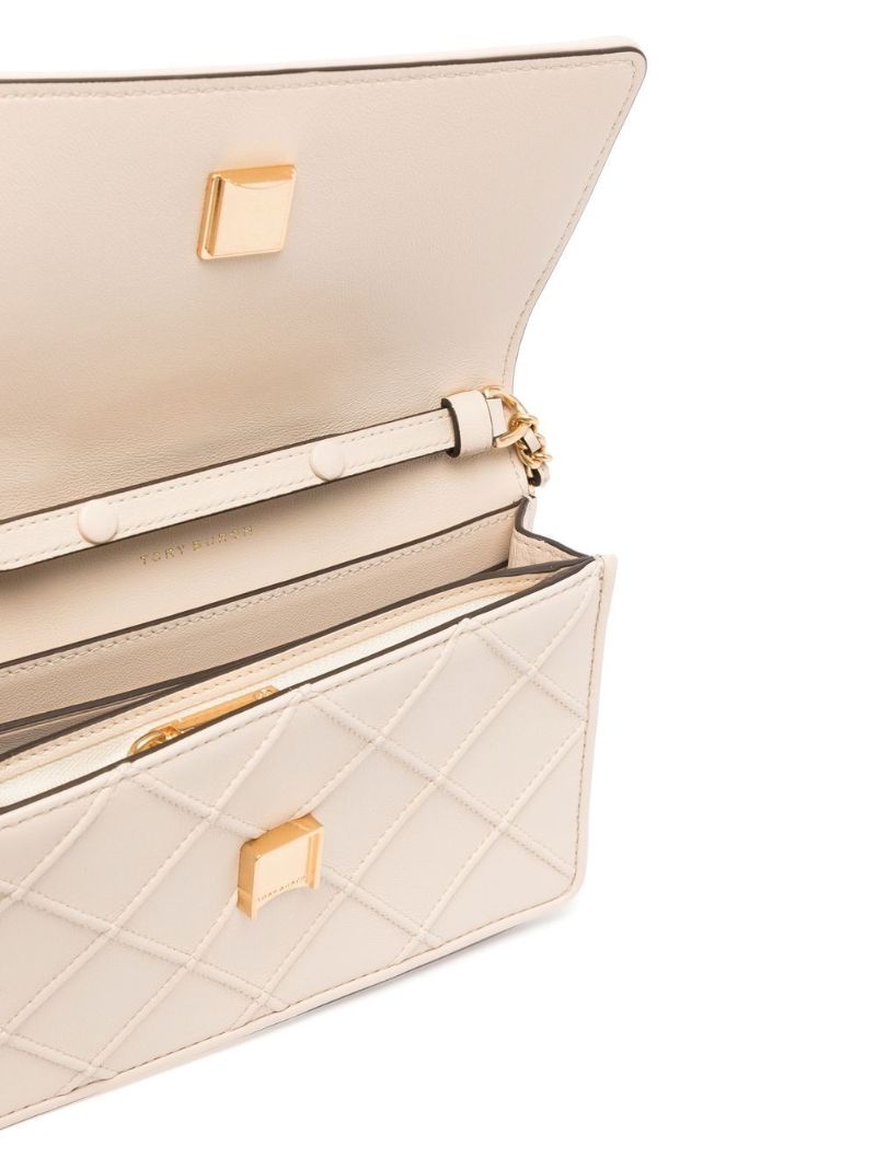 Neutral Fleming Leather Cross Body Bag