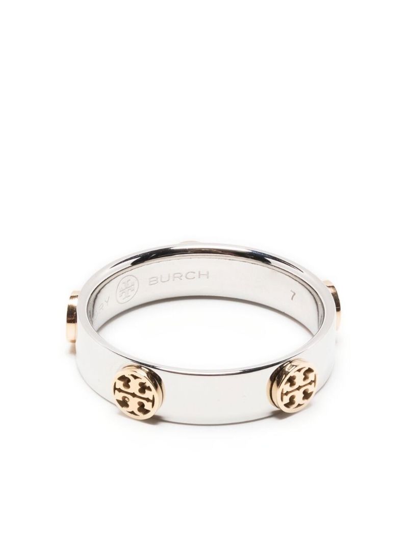 Silver and Gold Tone Miller Stud Ring