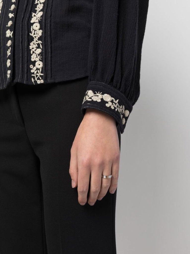 Silver and Gold Tone Miller Stud Ring